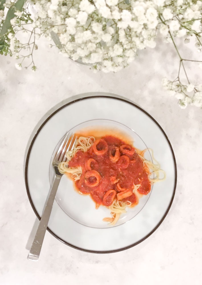 Calamari With Tomato Sauce An Italian Christmas Eve Tradition