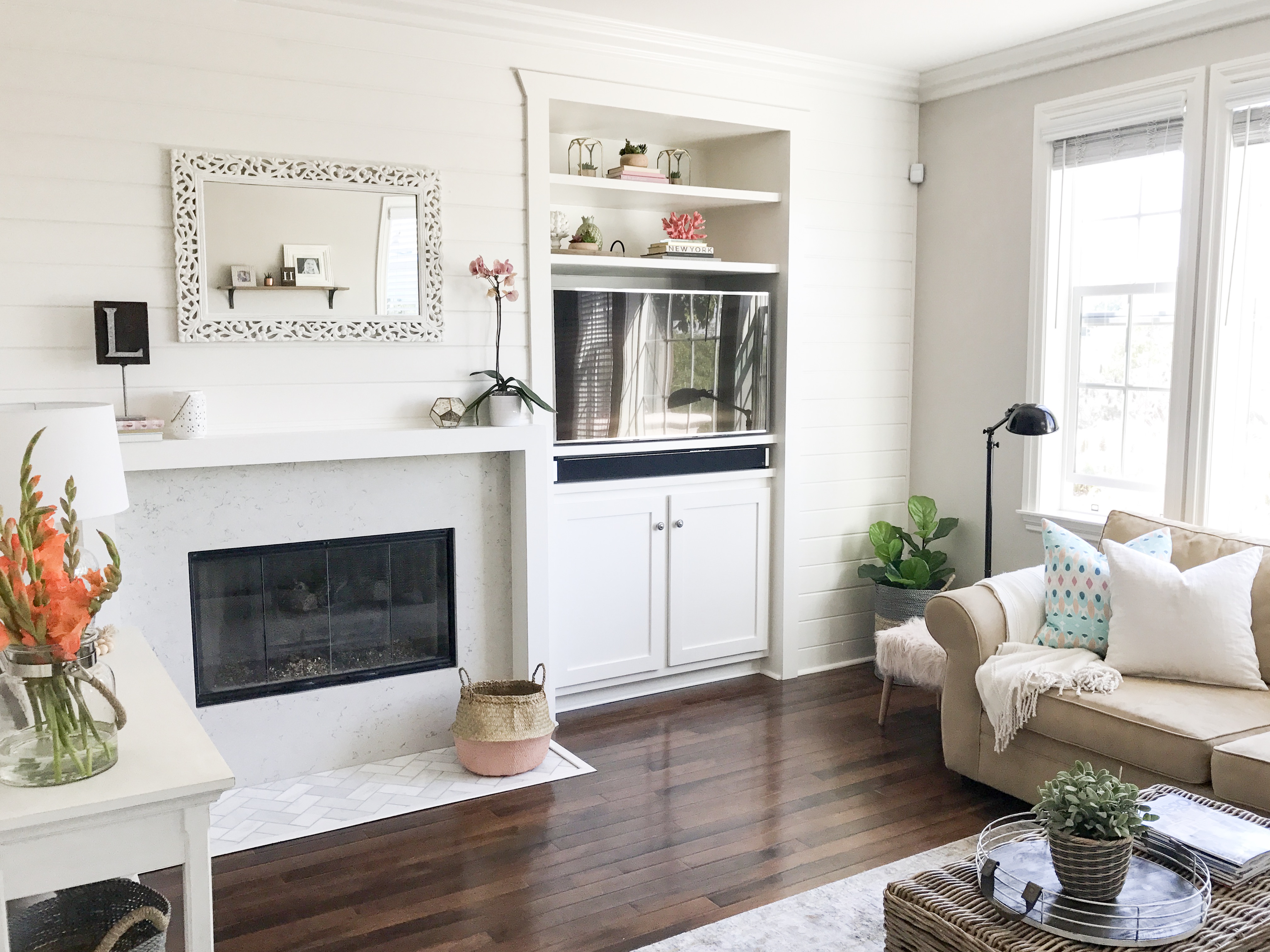 Revamping Your Fireplace Mantel With Floating Shelves