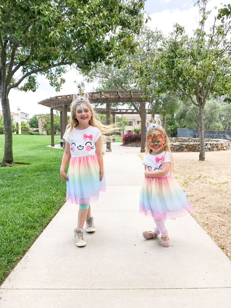 unicorn theme birthday party dress