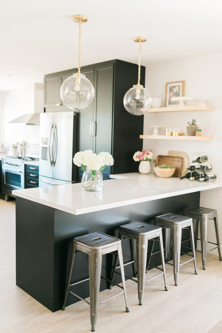 Classic Black: Bright and Light IKEA + Semihandmade Kitchen