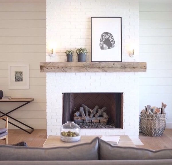 Easy + Affordable DIY Rustic Wood Floating Mantel - 1111 Light Lane