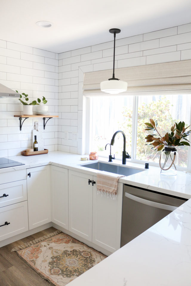 White Semihandmade Kitchen Renovation: Before + After - 1111 Light Lane