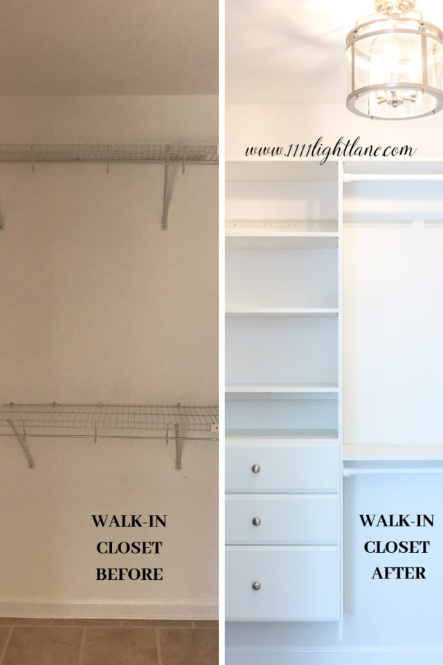 DIY Custom Walk-In Closet: Affordable & Easy to Install - 1111 Light Lane