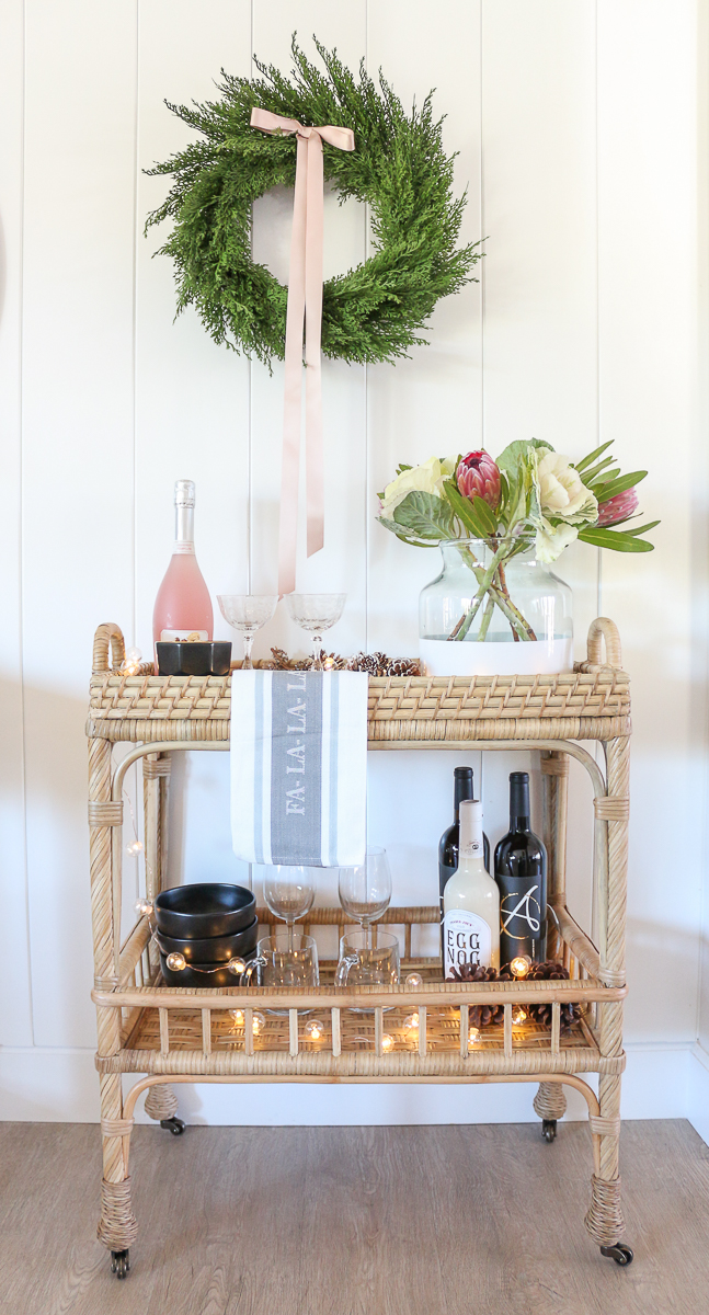 Bar Cart Styling for the Holidays: Serena & Lily Thank You Event