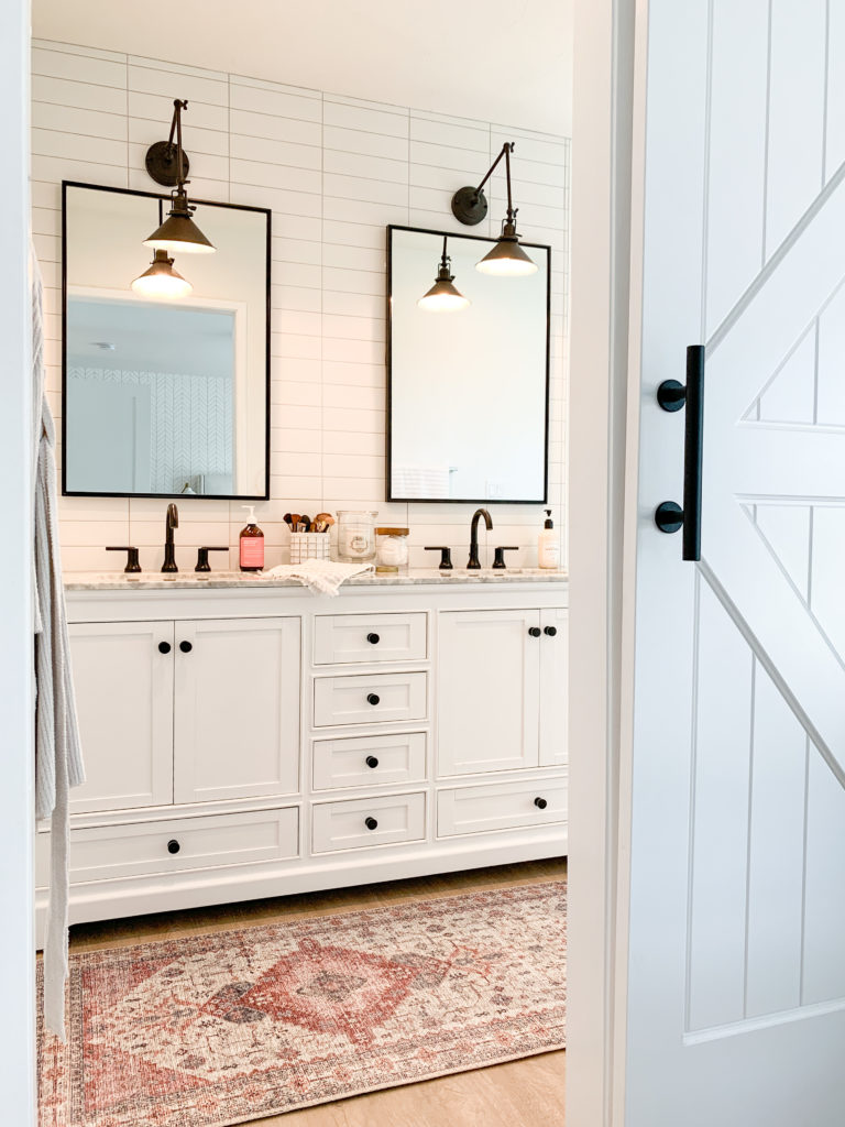 Master Bathroom Organization 