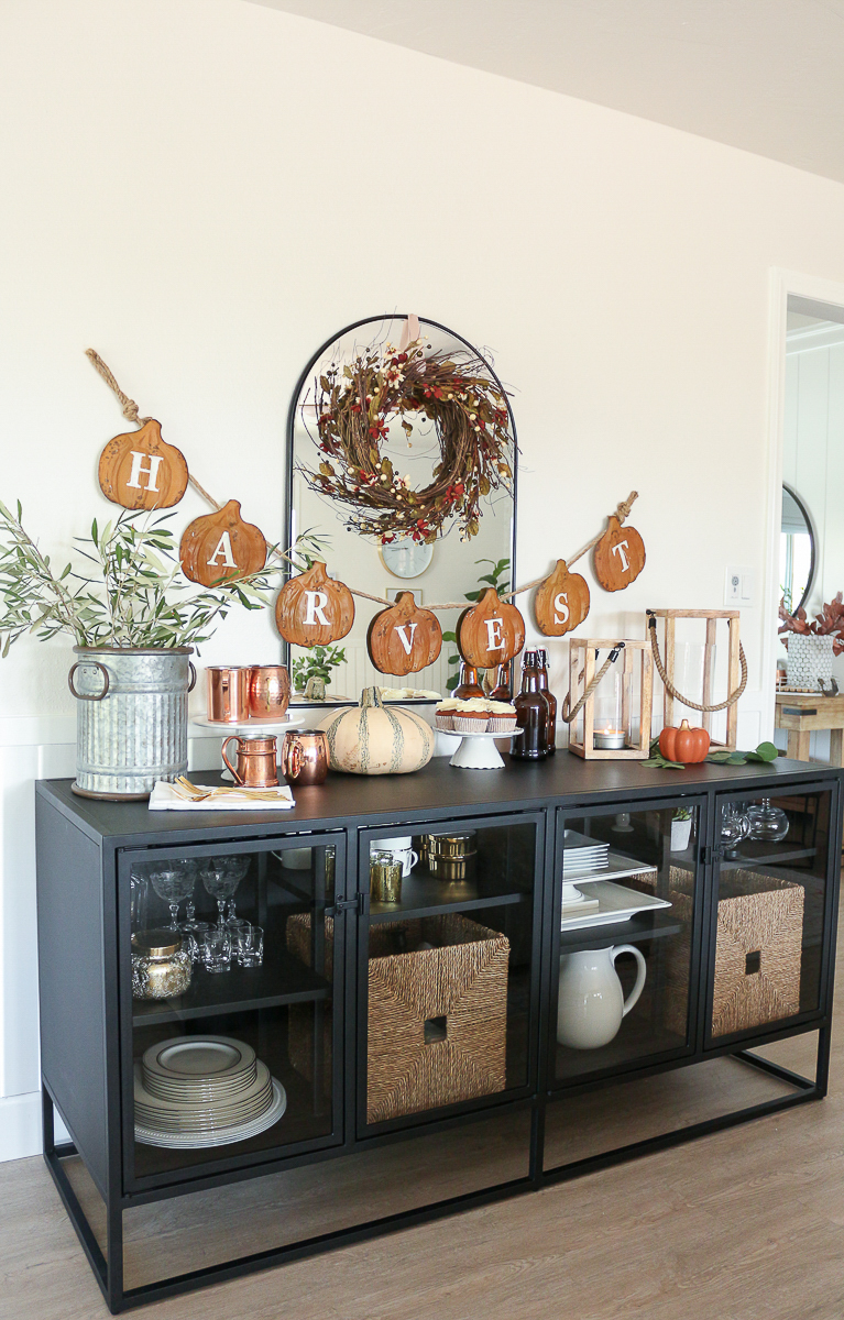 Fall Sideboard Styling: Simple Tips + Tricks