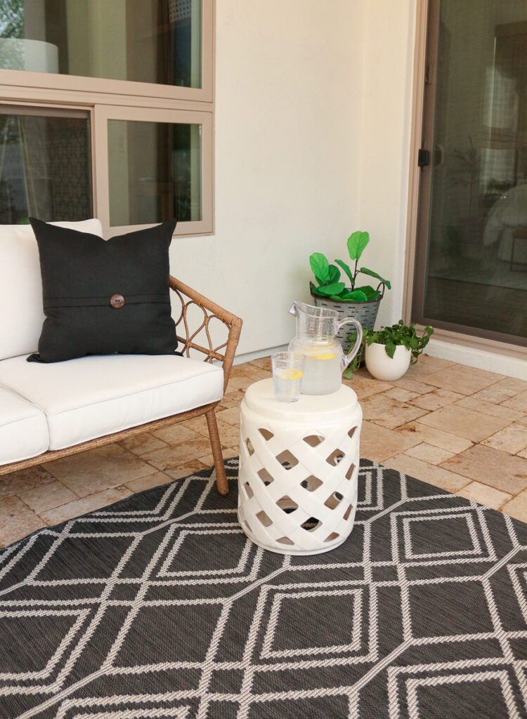 welcoming + inviting patio