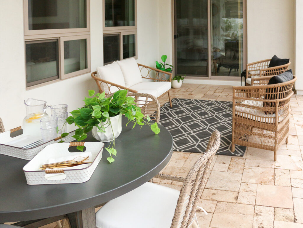 welcoming + inviting patio